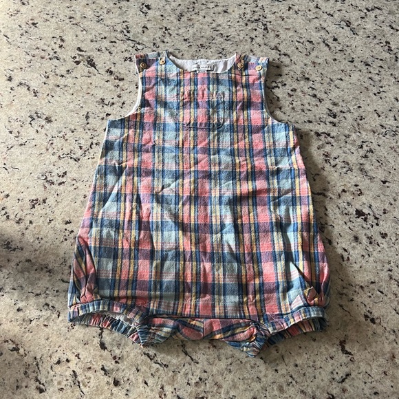 Janie and Jack Other - New - Janie and Jack Plaid Sleeveless Baby Romper